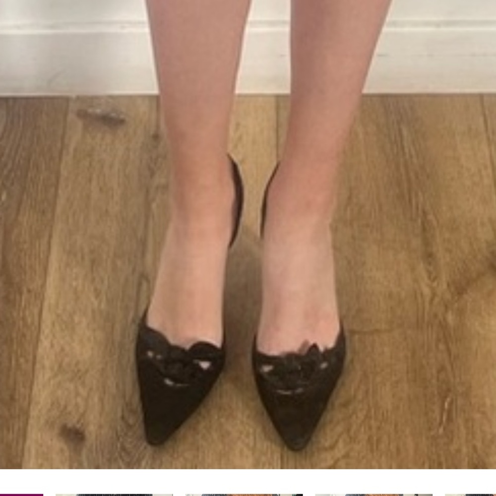 Manolo Blahnik slingback suede sandals 39